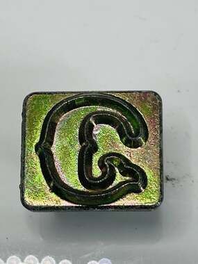 Leather Stamp C Tandy Craftool Alphabet Single Replacement Letter Size 1 Inch